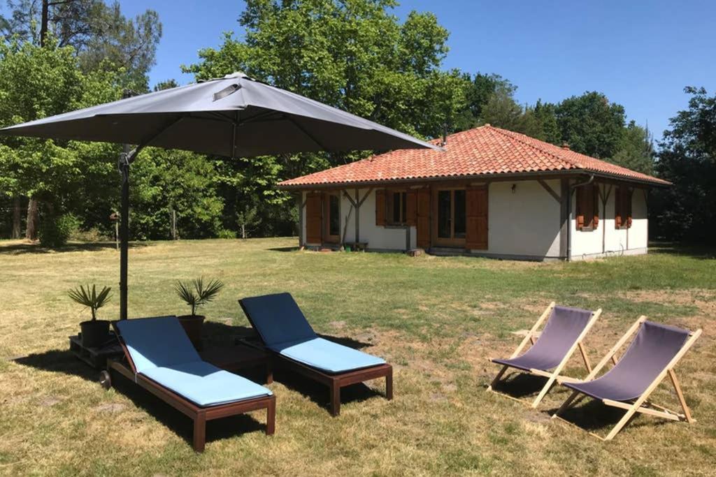 Spa Et Detente Au Coeur De La Foret Des Landes - 3 Etoiles Villa Luglon Eksteriør bilde